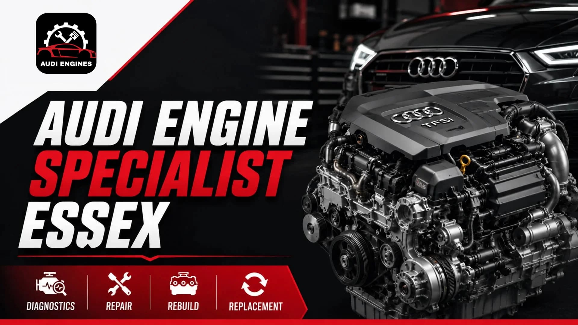 Audi Engine Specialist Essex Diagnostics, Repair, Rebuild & Replacement