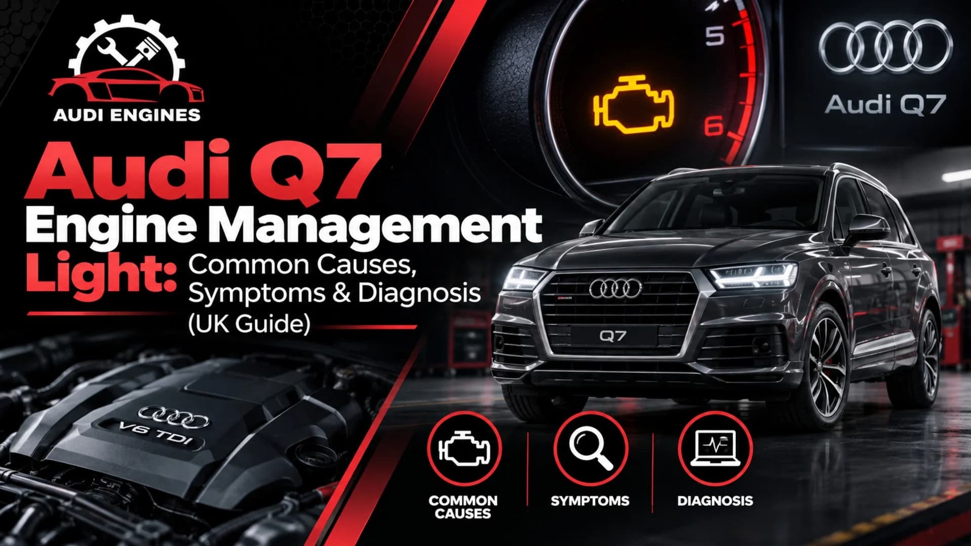 Audi Q7 Engine Management Light: Common Causes, Symptoms & Diagnosis (UK Guide)