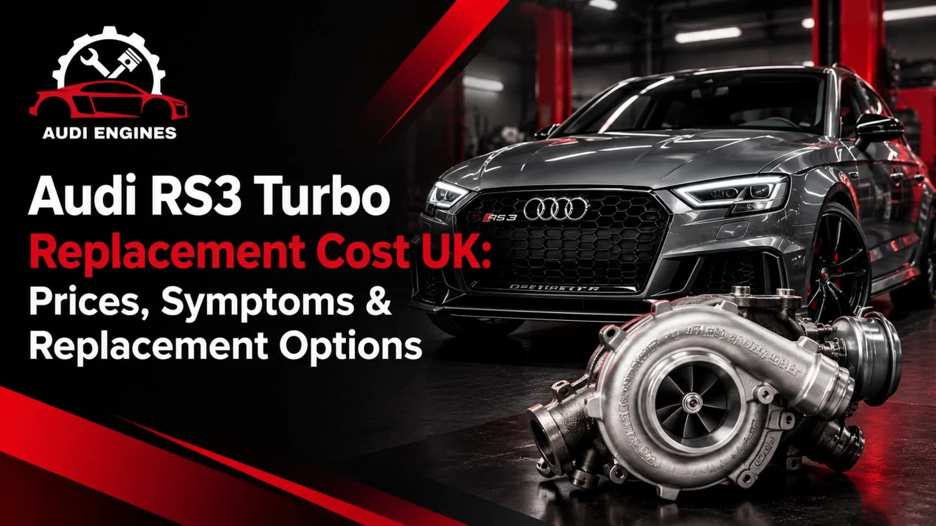 Audi RS3 Turbo Replacement Cost UK: Prices, Symptoms & Replacement Options