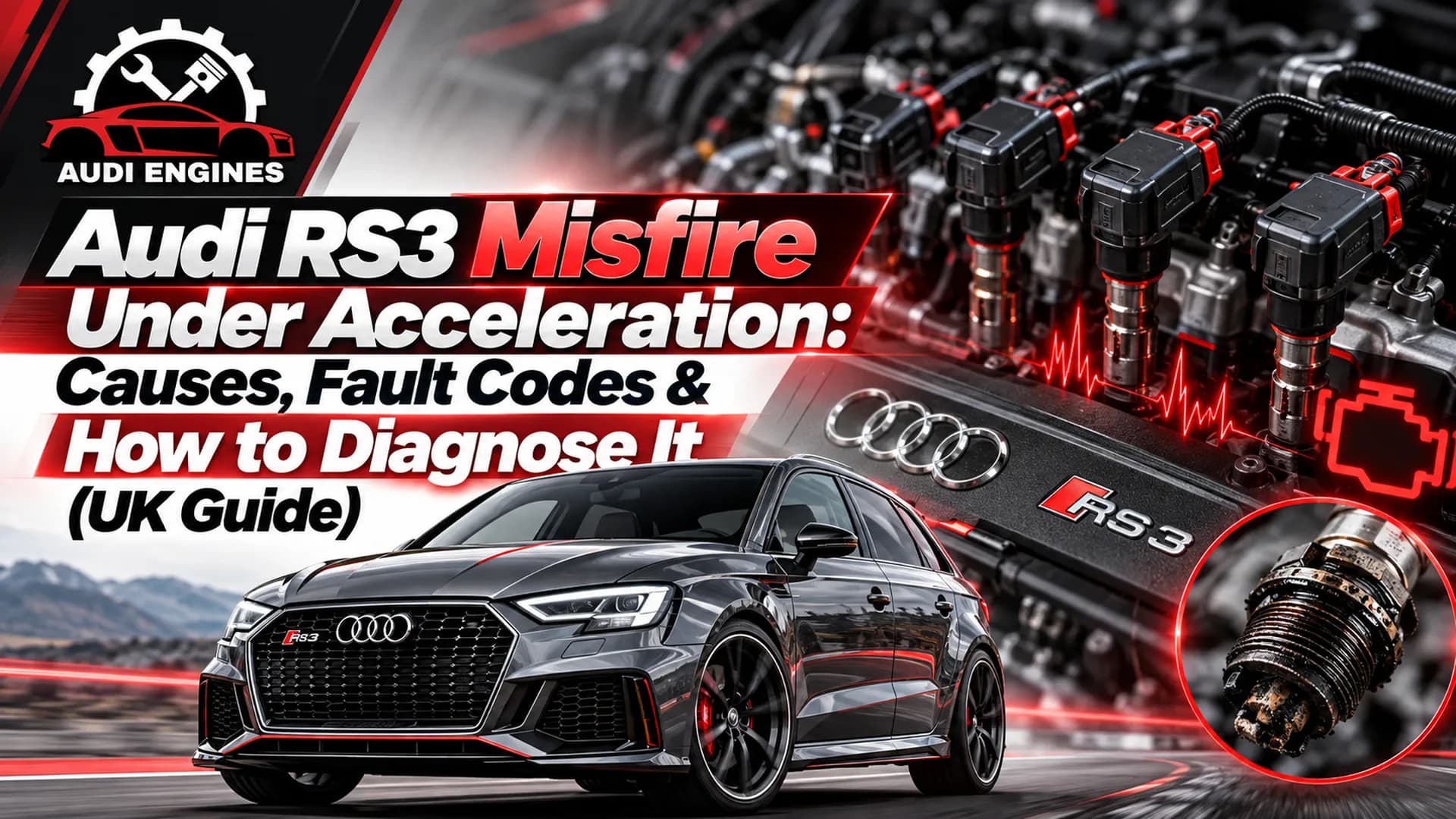 Audi RS3 Misfire Under Acceleration: Causes, Fault Codes & How to Diagnose It (UK Guide)