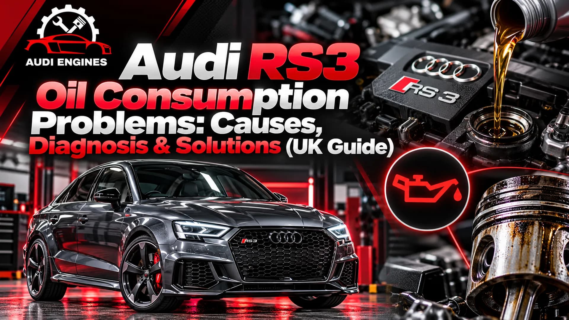 Audi RS3 Oil Consumption Problems: Causes, Diagnosis & Solutions (UK Guide)