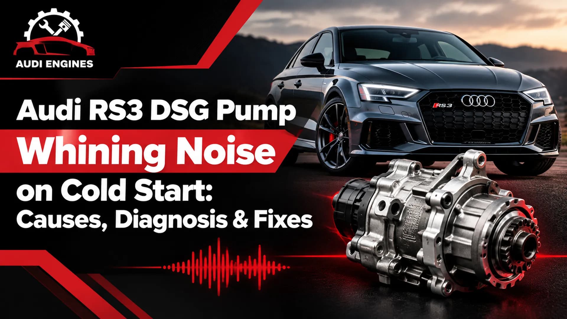 Audi RS3 DSG Pump Whining Noise on Cold Start: Causes, Diagnosis & Fixes