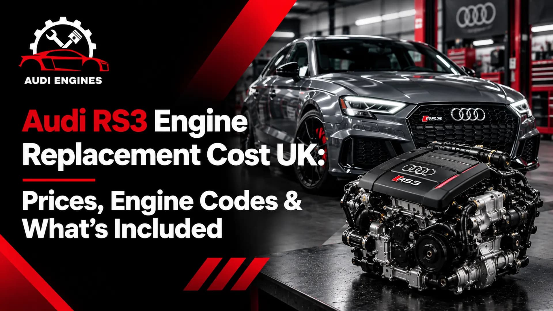 Audi RS3 Engine Replacement Cost UK: Prices, Engine Codes & What's Included