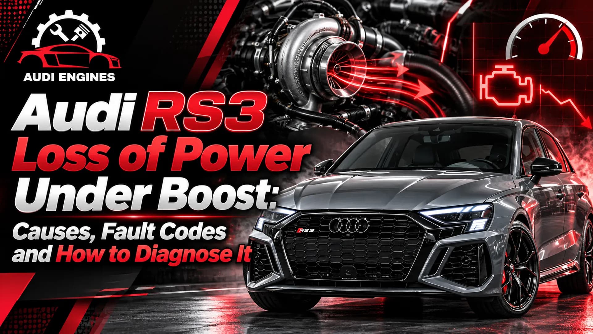 Audi RS3 Loss of Power Under Boost: Causes, Fault Codes and How to Diagnose It