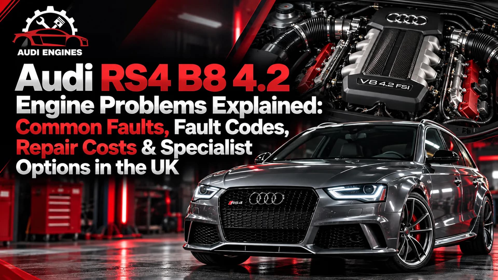 Audi RS4 B8 4.2 Engine Problems Explained: Common Faults, Fault Codes, Repair Costs & Specialist Options in the UK