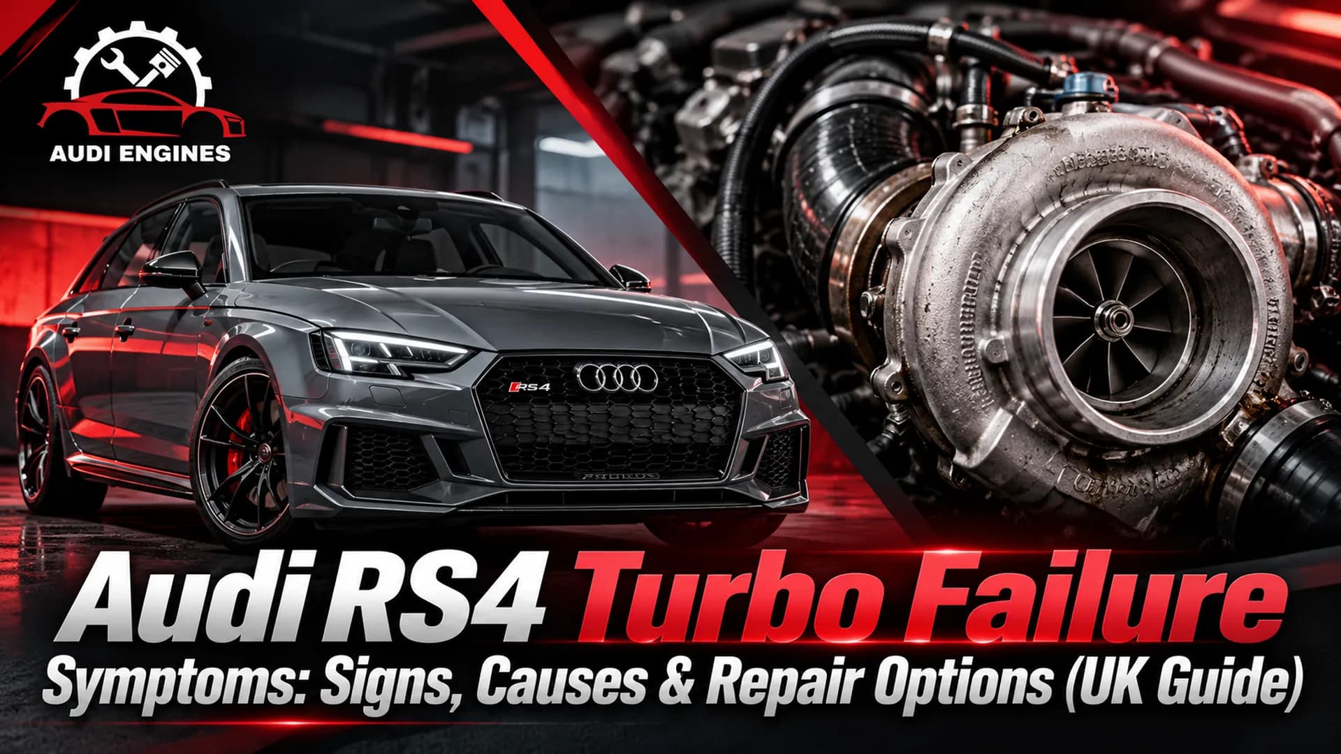 Audi RS4 Turbo Failure Symptoms: Signs, Causes & Repair Options (UK Guide)