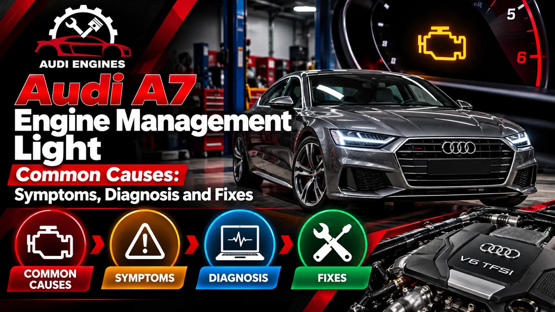 Audi A7 Engine Management Light Common Causes: Symptoms, Diagnosis and Fixes