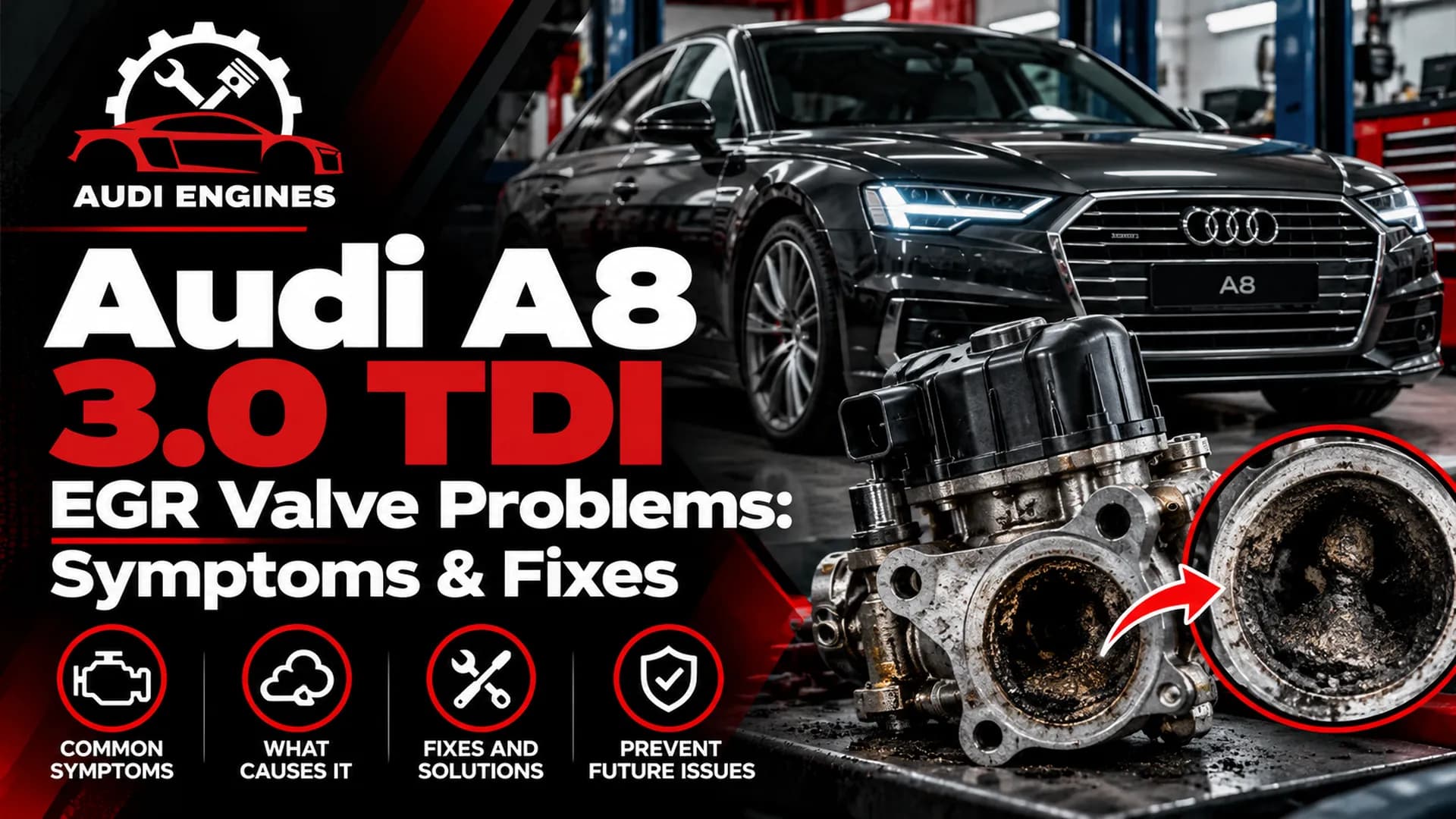 Audi A8 3.0 TDI EGR Valve Problems: Symptoms & Fixes