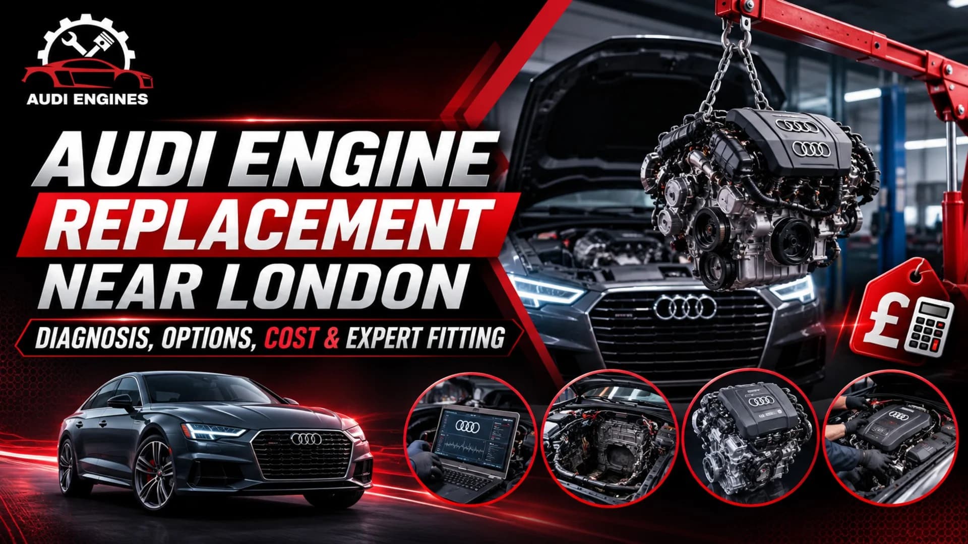 Audi Engine Replacement Near London Diagnosis, Options, Cost & Expert Fitting