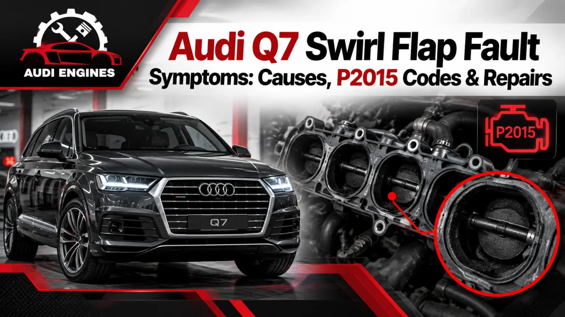 Audi Q7 Swirl Flap Fault Symptoms: Causes, P2015 Codes & Repairs