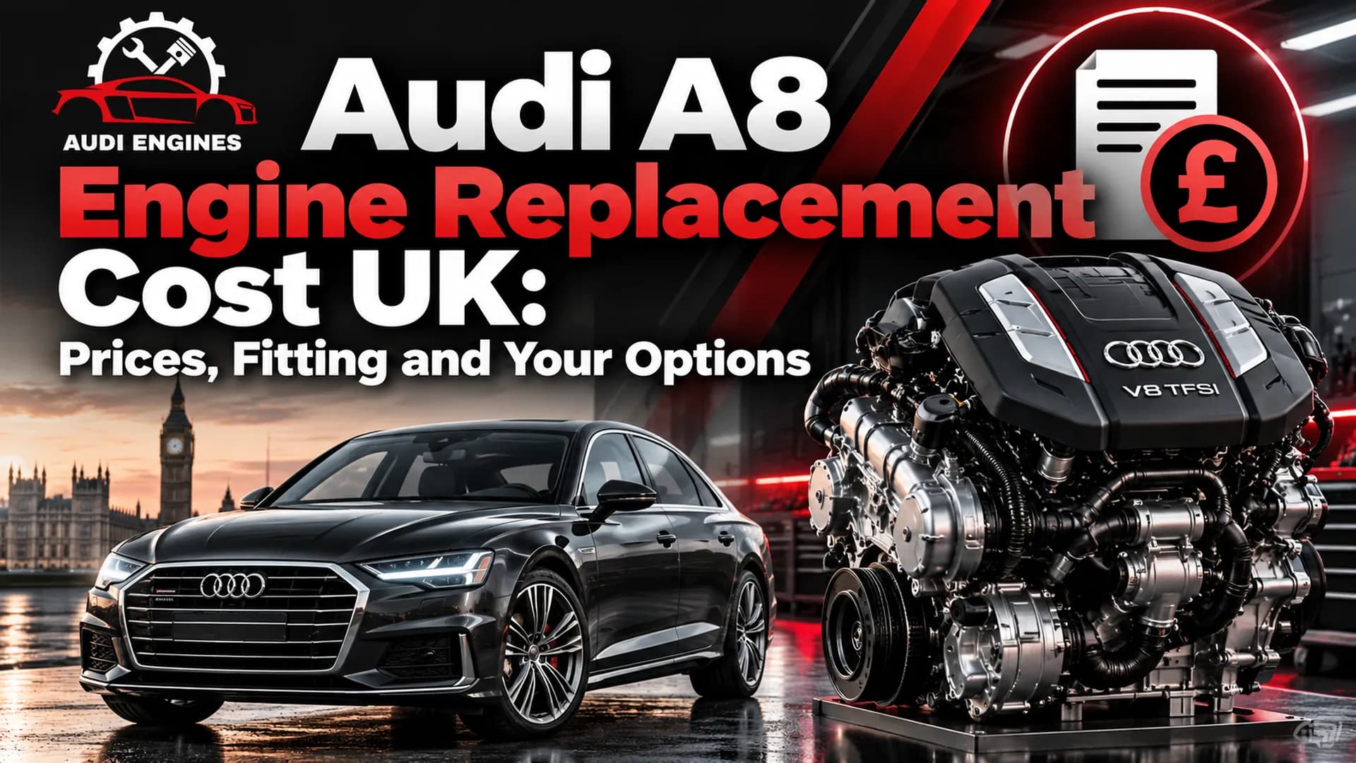 Audi A8 Engine Replacement Cost UK: Prices, Fitting and Your Options